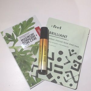 Facial sheet masks and Marc Anthony oil treatment